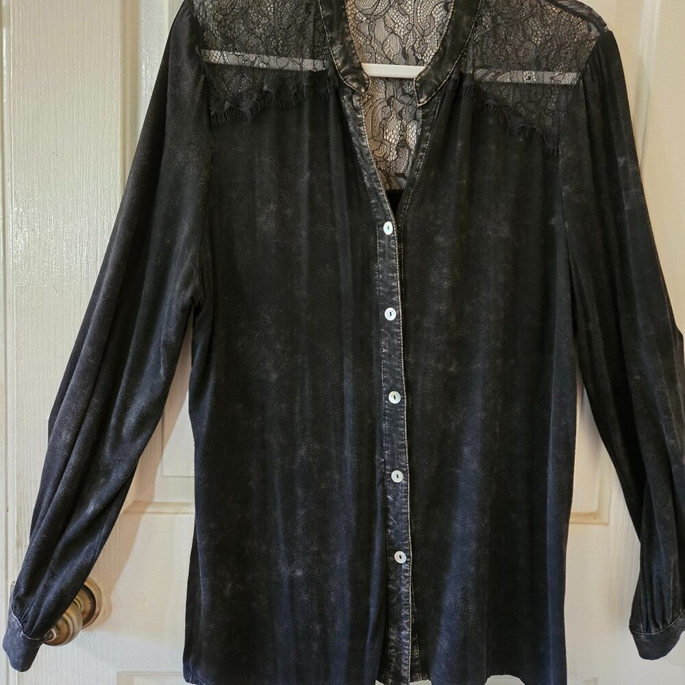 Black lace top